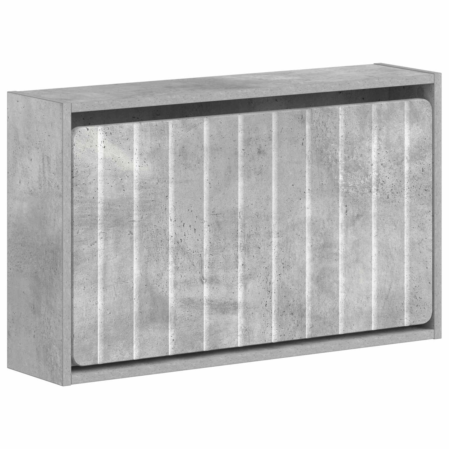 Fali Cipőtartó ZWOLLE 71 x 17 x 43 cm Szerelt Fa Betonszürke