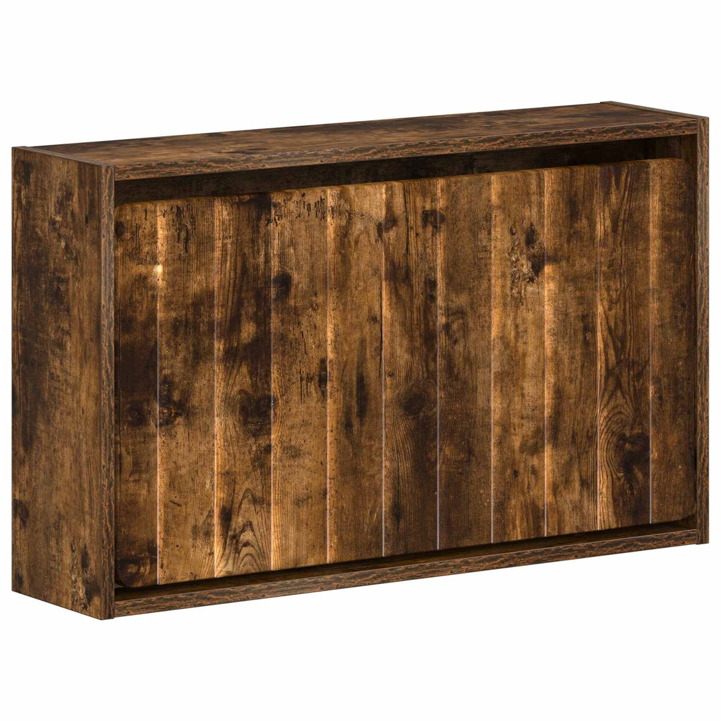 Fali Cipőtartó ZWOLLE 71 x 17 x 43 cm Szerelt Fa Füstös Tölgy