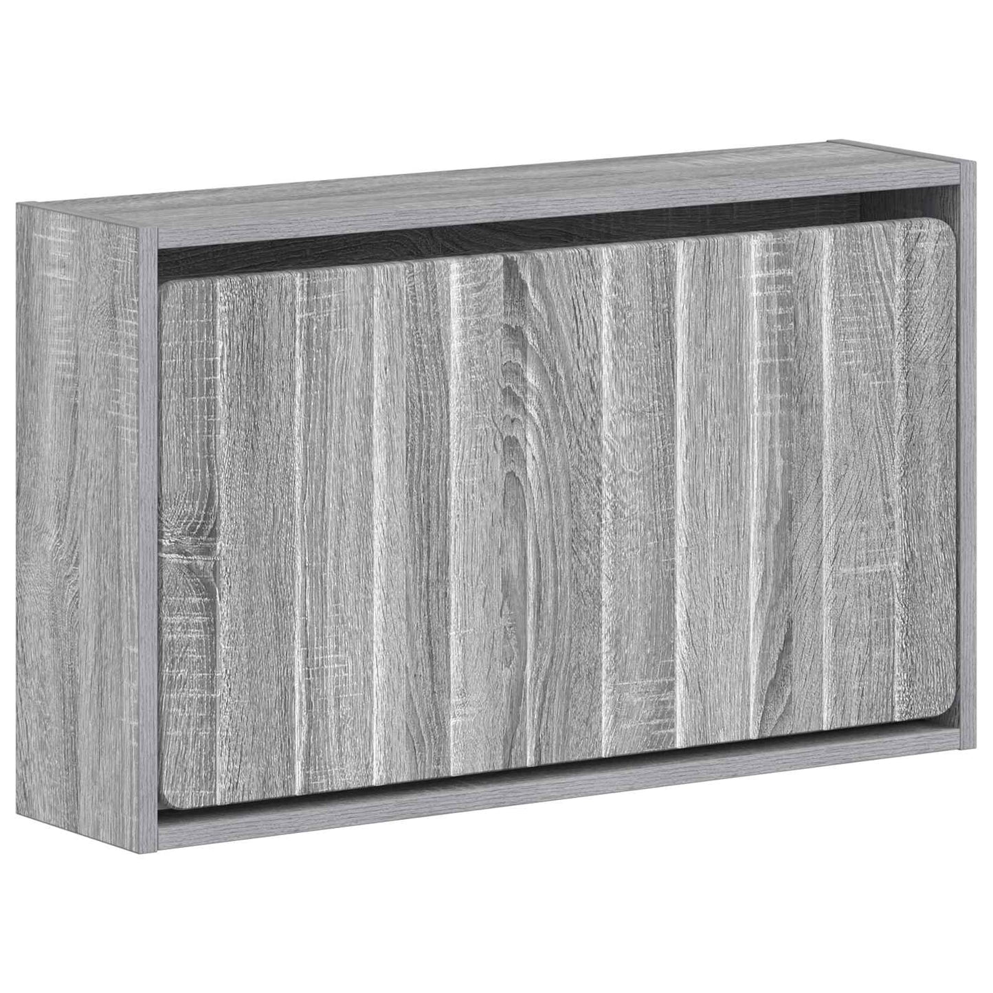 Fali Cipőtartó ZWOLLE 71 x 17 x 43 cm Szerelt Fa Szürke Sonoma