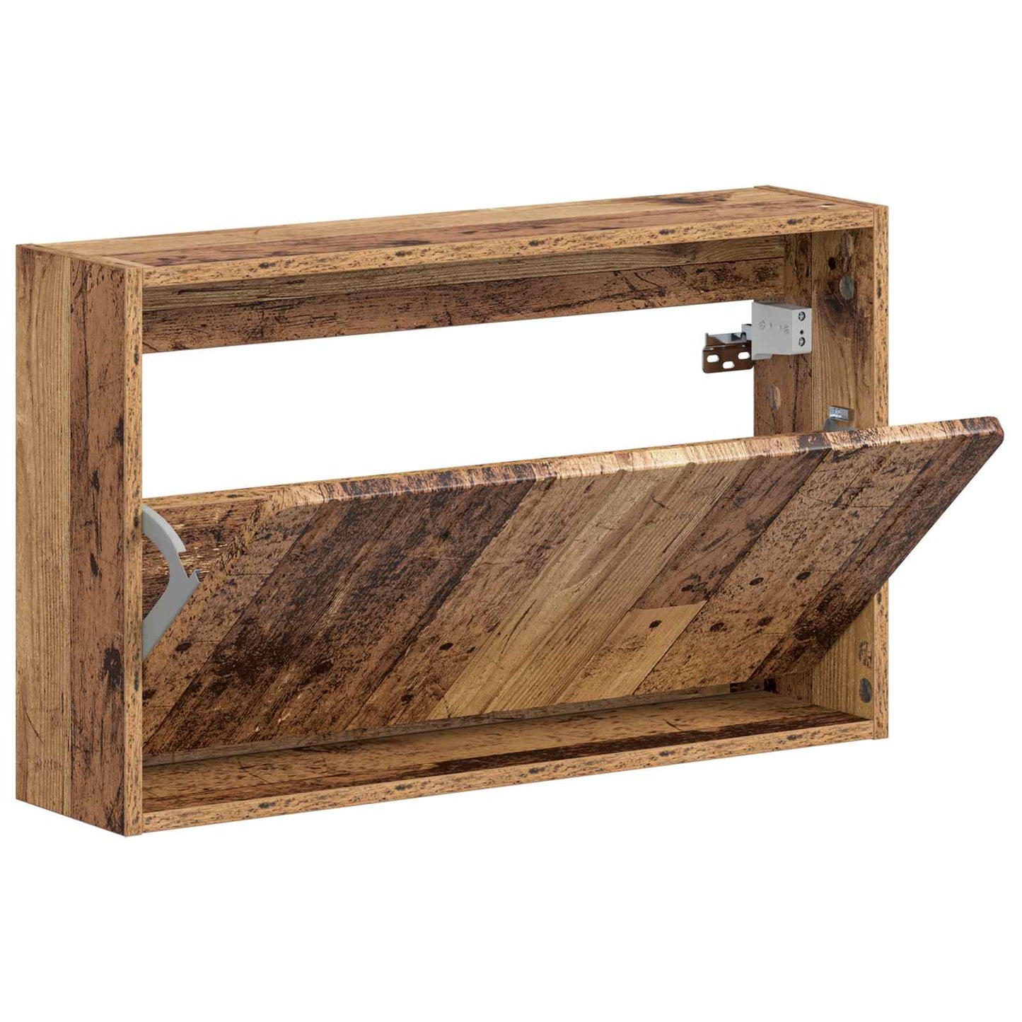 Fali Cipőtartó ZWOLLE 71 x 17 x 43 cm Szerelt Fa Antik Fa