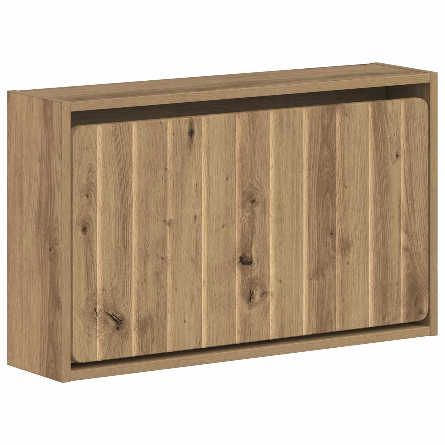 Fali Cipőtartó ZWOLLE 71 x 17 x 43 cm Szerelt Fa Kézműves Tölgy