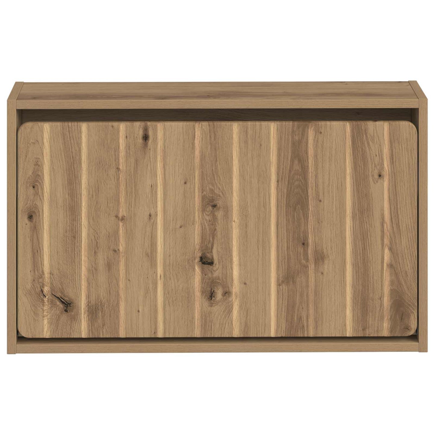 Fali Cipőtartó ZWOLLE 71 x 17 x 43 cm Szerelt Fa Kézműves Tölgy