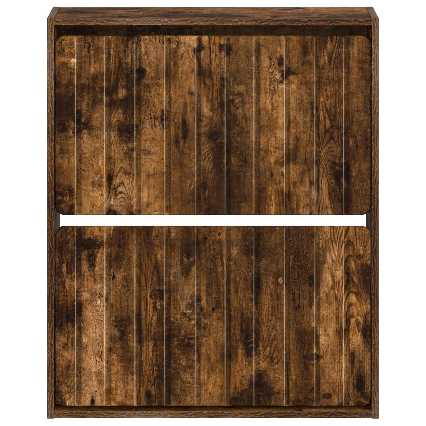 Fali Cipőtartó ZWOLLE 71 x 17 x 86 cm Szerelt Fa Füstös Tölgy