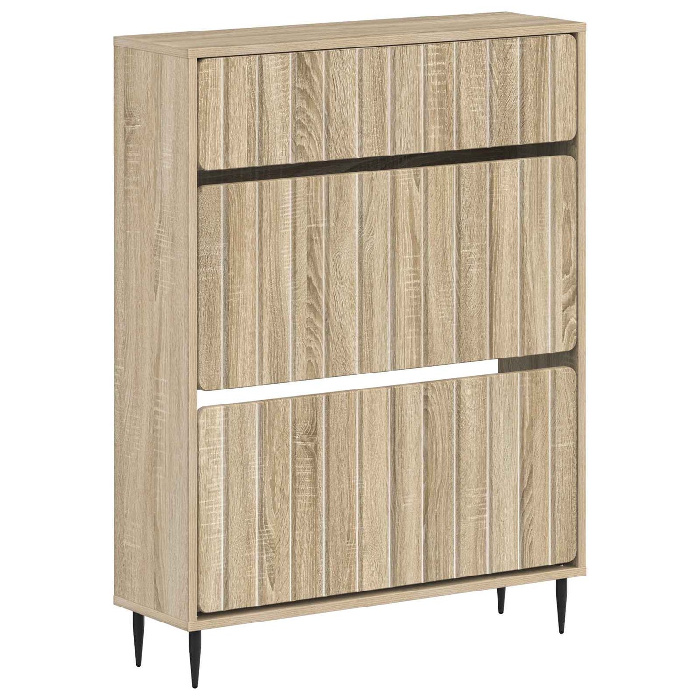 Cipőszekrény ZWOLLE 78 x 24 x 103 cm Szerelt Fa Sonoma Tölgy