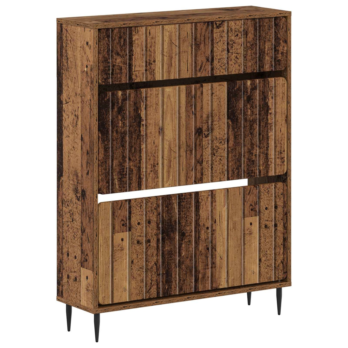 Cipőszekrény ZWOLLE 78 x 24 x 103 cm Szerelt Fa Antik Fa