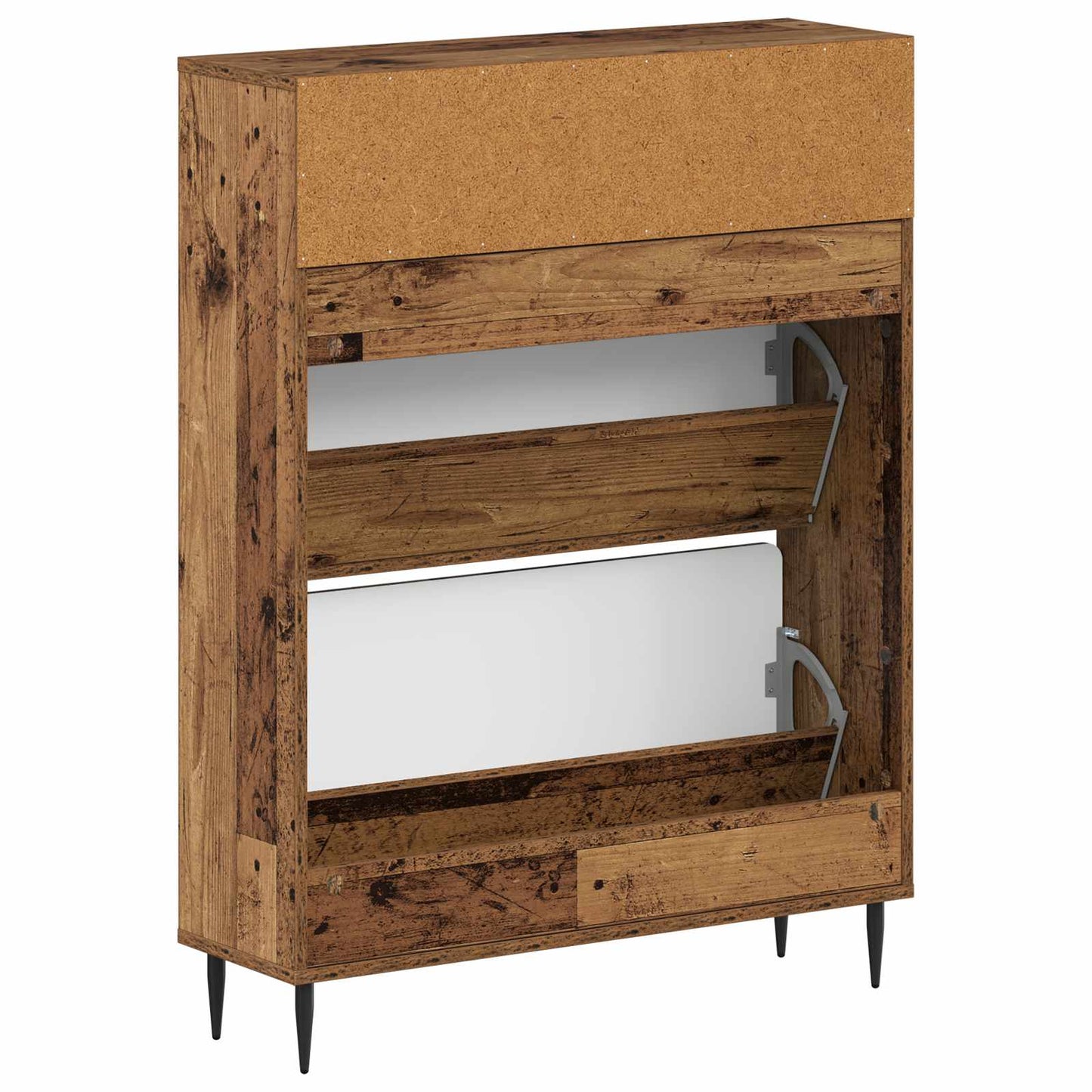 Cipőszekrény ZWOLLE 78 x 24 x 103 cm Szerelt Fa Antik Fa