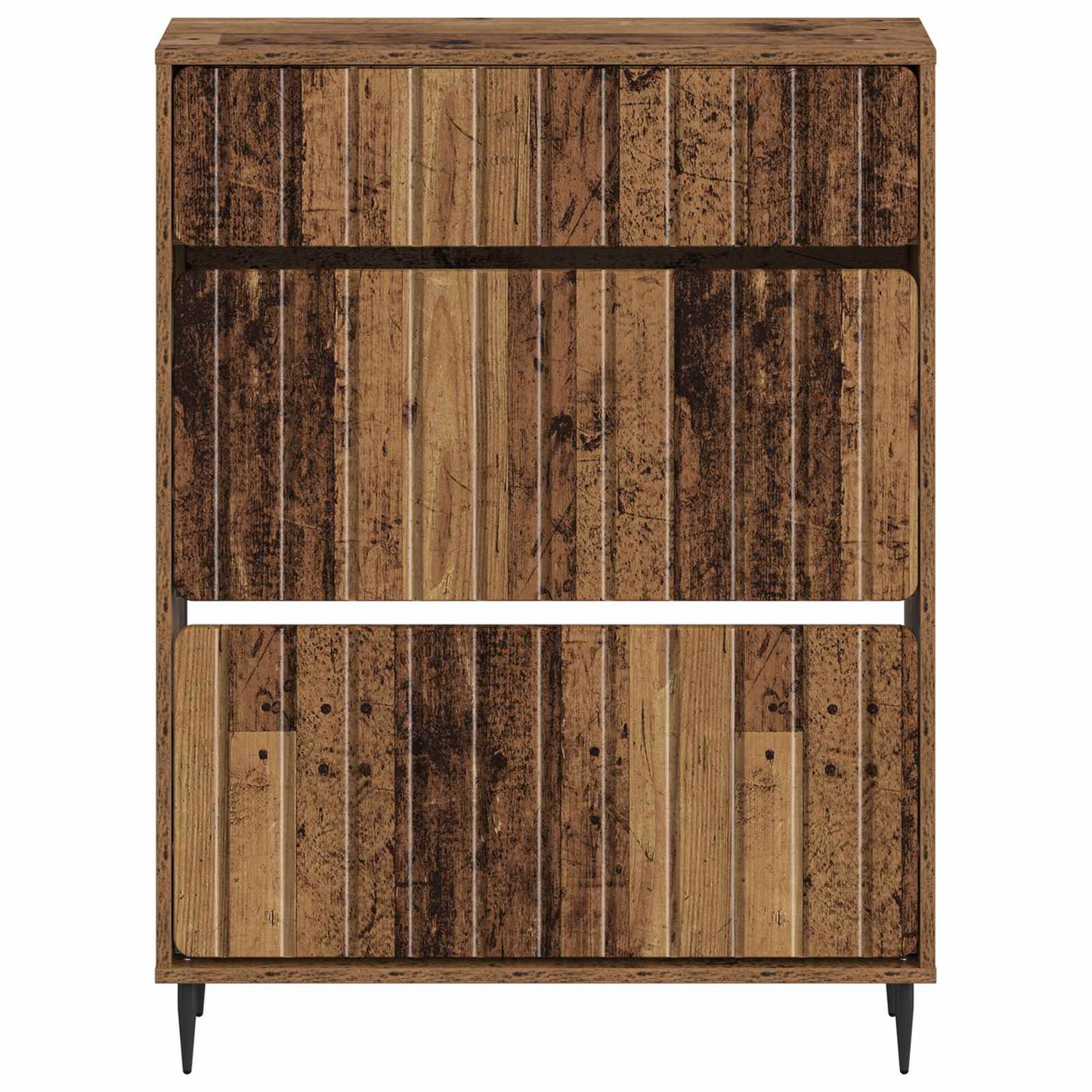 Cipőszekrény ZWOLLE 78 x 24 x 103 cm Szerelt Fa Antik Fa