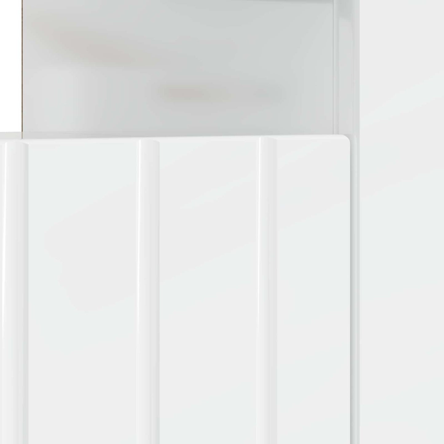 LED TV szekrény Magasfényű Fehér Szerelt Fa