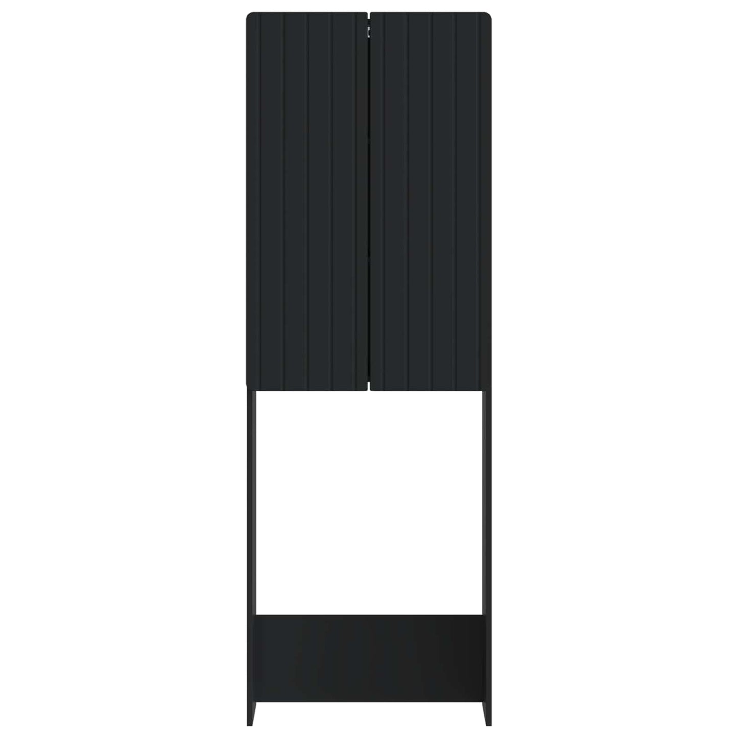 WC Szekrény ZWOLLE Fekete 66 x 25,5 x 190 cm Szerelt Fa