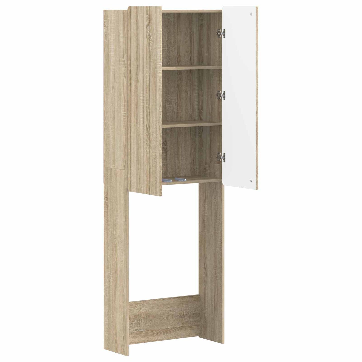 WC Szekrény ZWOLLE Sonoma Tölgy 66 x 25,5 x 190 cm Szerelt Fa