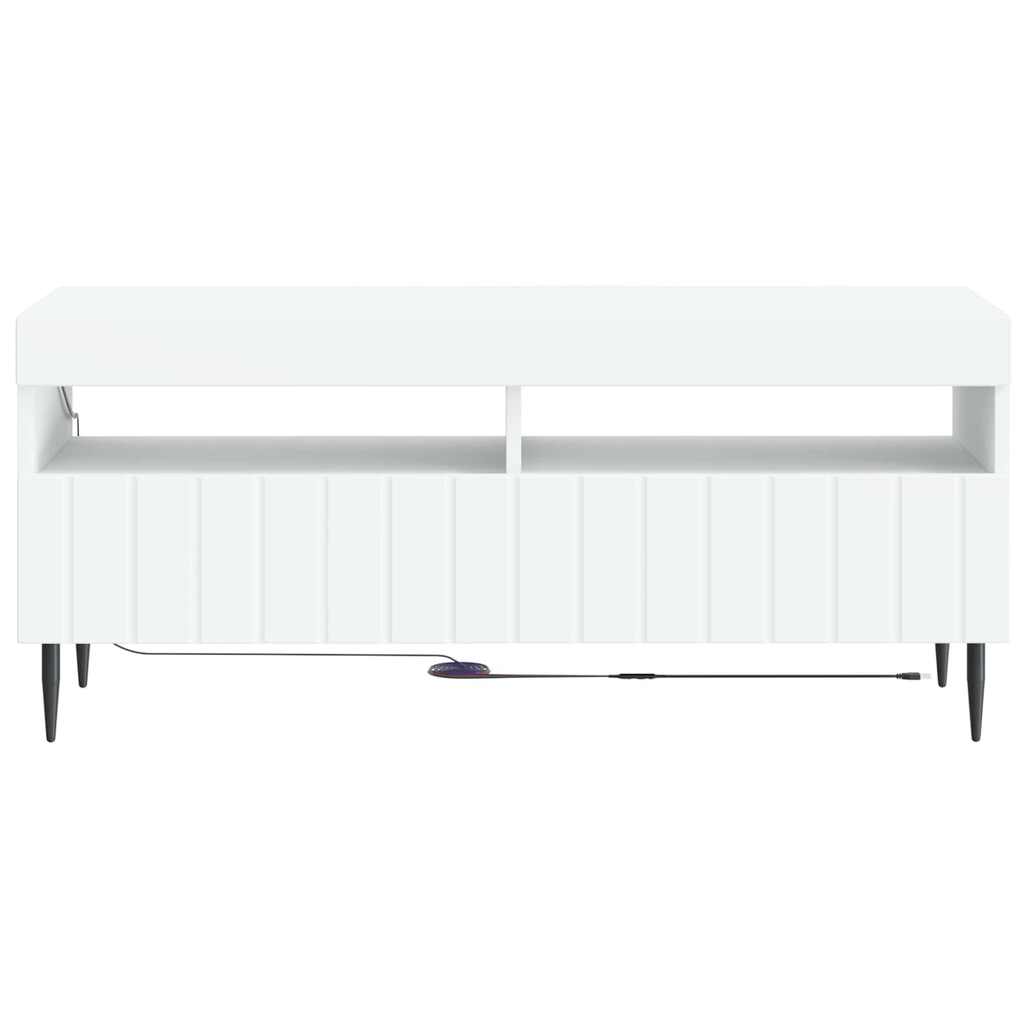 LED TV szekrény Fehér Szerelt Fa