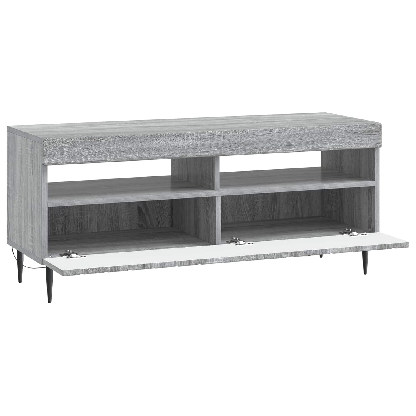 LED TV szekrény Szürke Sonoma Szerelt Fa