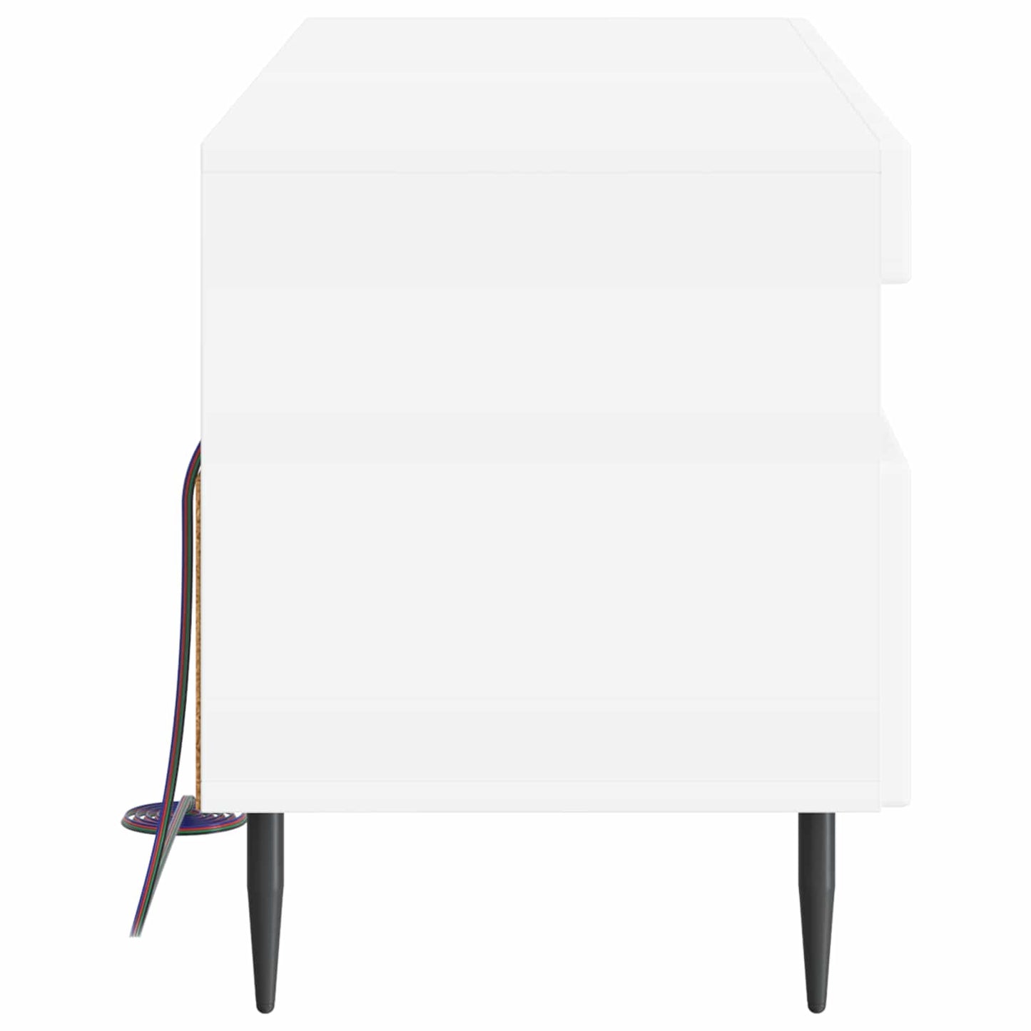LED TV szekrény Fehér Szerelt Fa