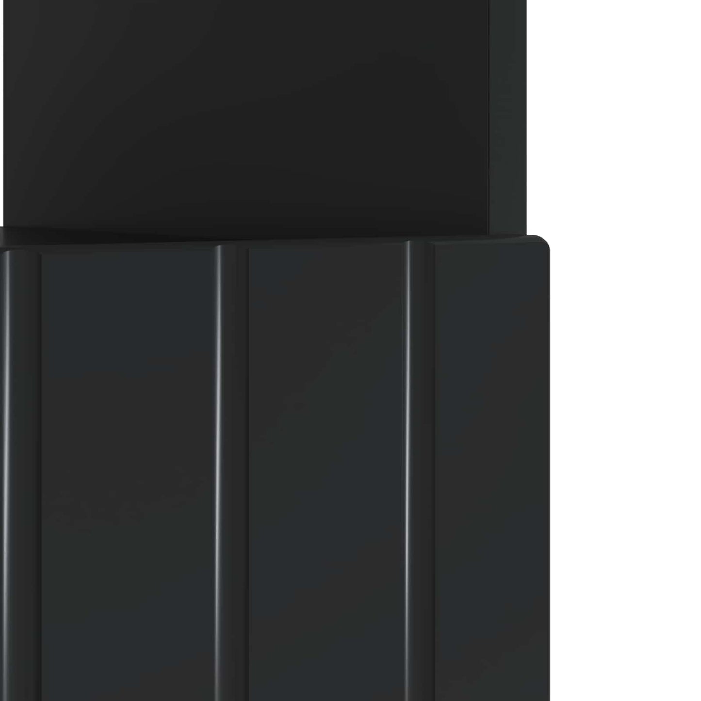LED TV szekrény Fekete Szerelt Fa