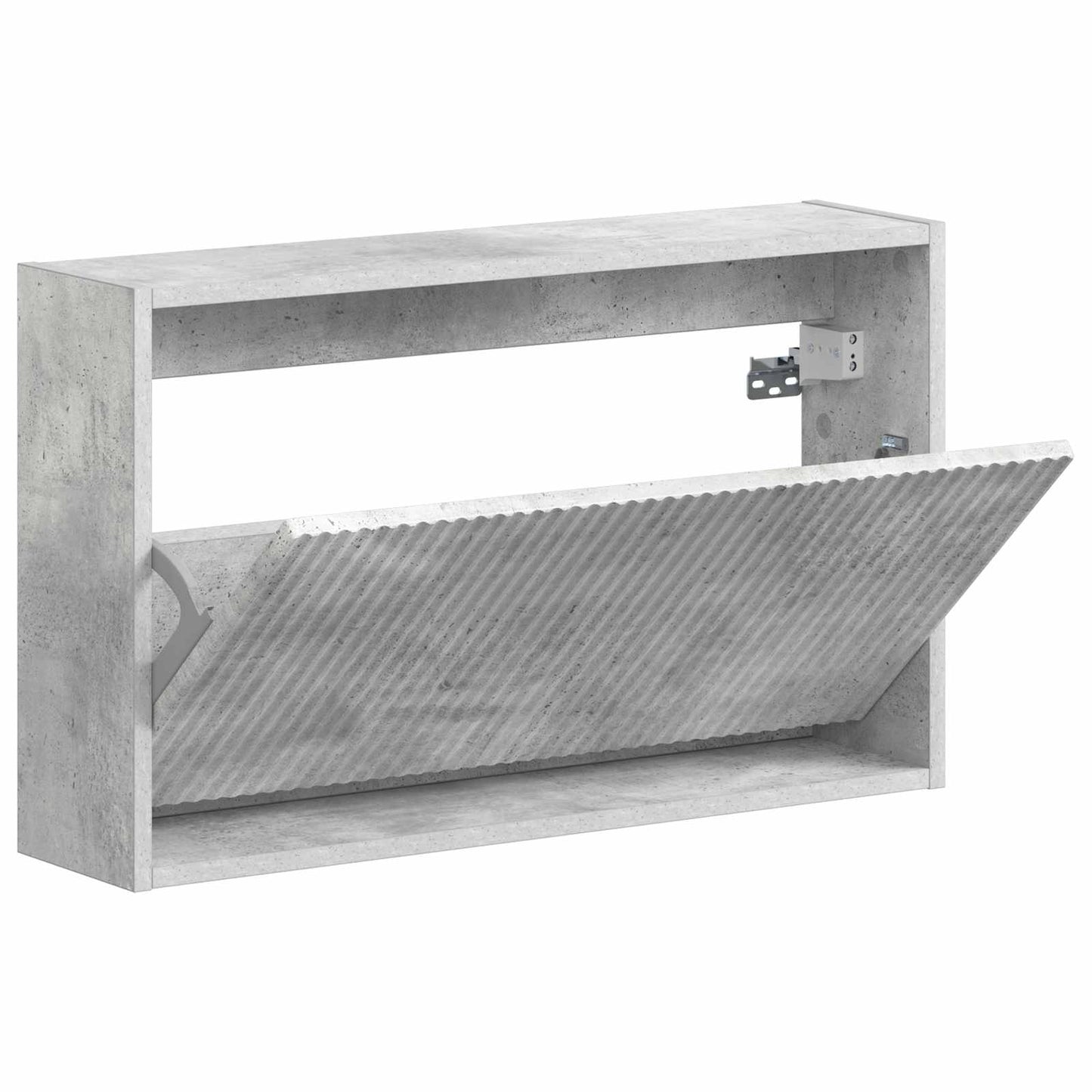 Fali Cipőtartó ARNHEM 71 x 17 x 43 cm Szerelt Fa Betonszürke
