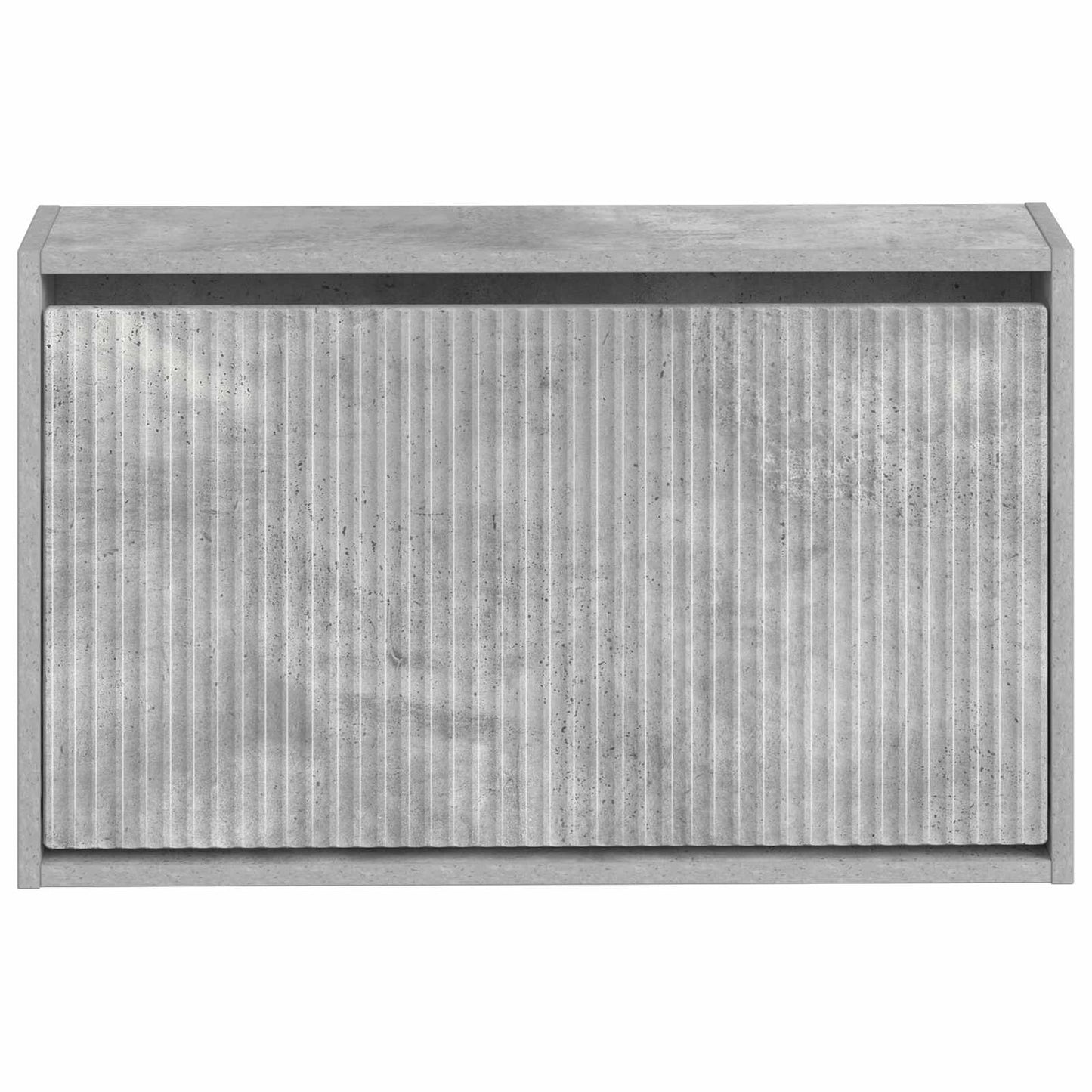 Fali Cipőtartó ARNHEM 71 x 17 x 43 cm Szerelt Fa Betonszürke