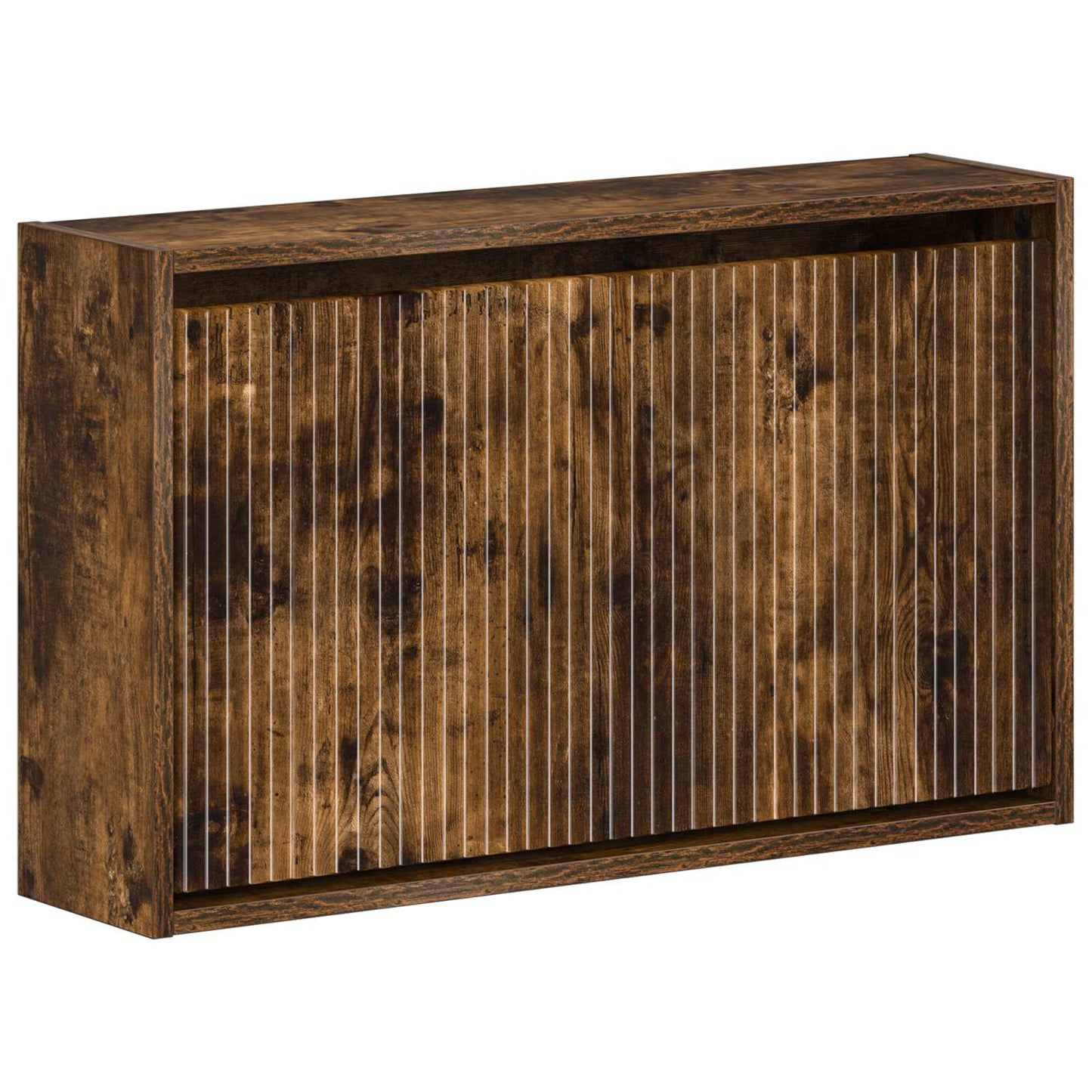 Fali Cipőtartó ARNHEM 71 x 17 x 43 cm Szerelt Fa Füstös Tölgy
