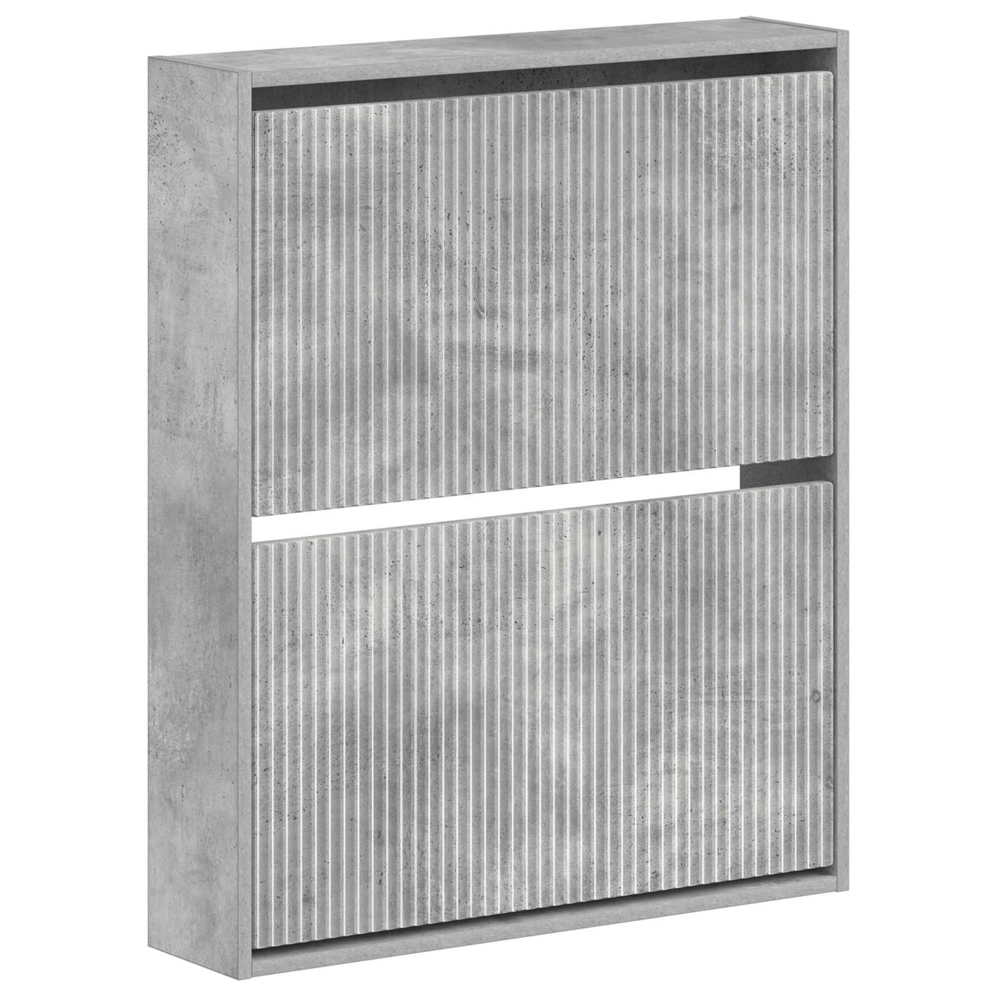 Fali Cipőtartó ARNHEM 71 x 17 x 86 cm Szerelt Fa Betonszürke