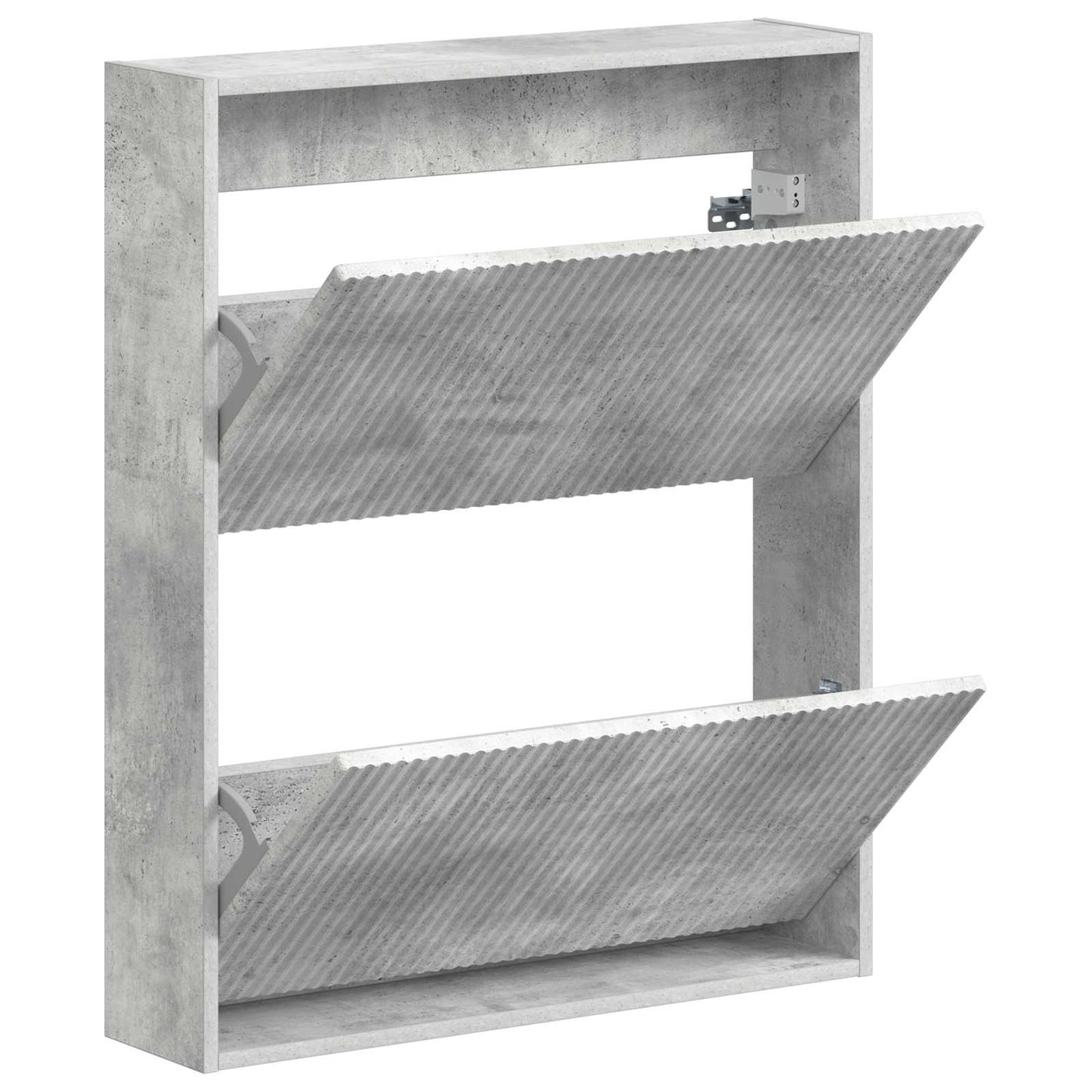 Fali Cipőtartó ARNHEM 71 x 17 x 86 cm Szerelt Fa Betonszürke
