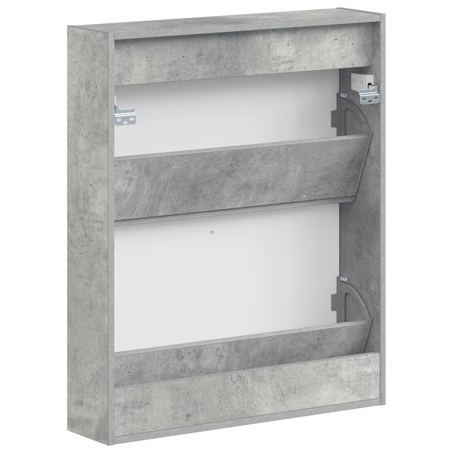 Fali Cipőtartó ARNHEM 71 x 17 x 86 cm Szerelt Fa Betonszürke