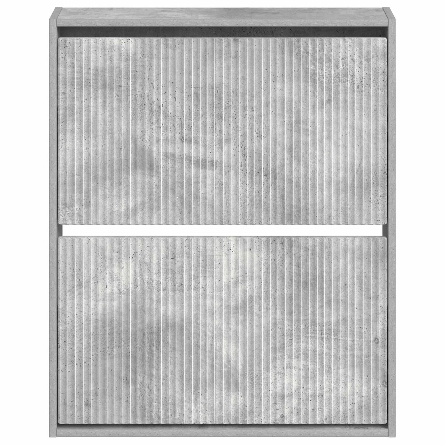 Fali Cipőtartó ARNHEM 71 x 17 x 86 cm Szerelt Fa Betonszürke