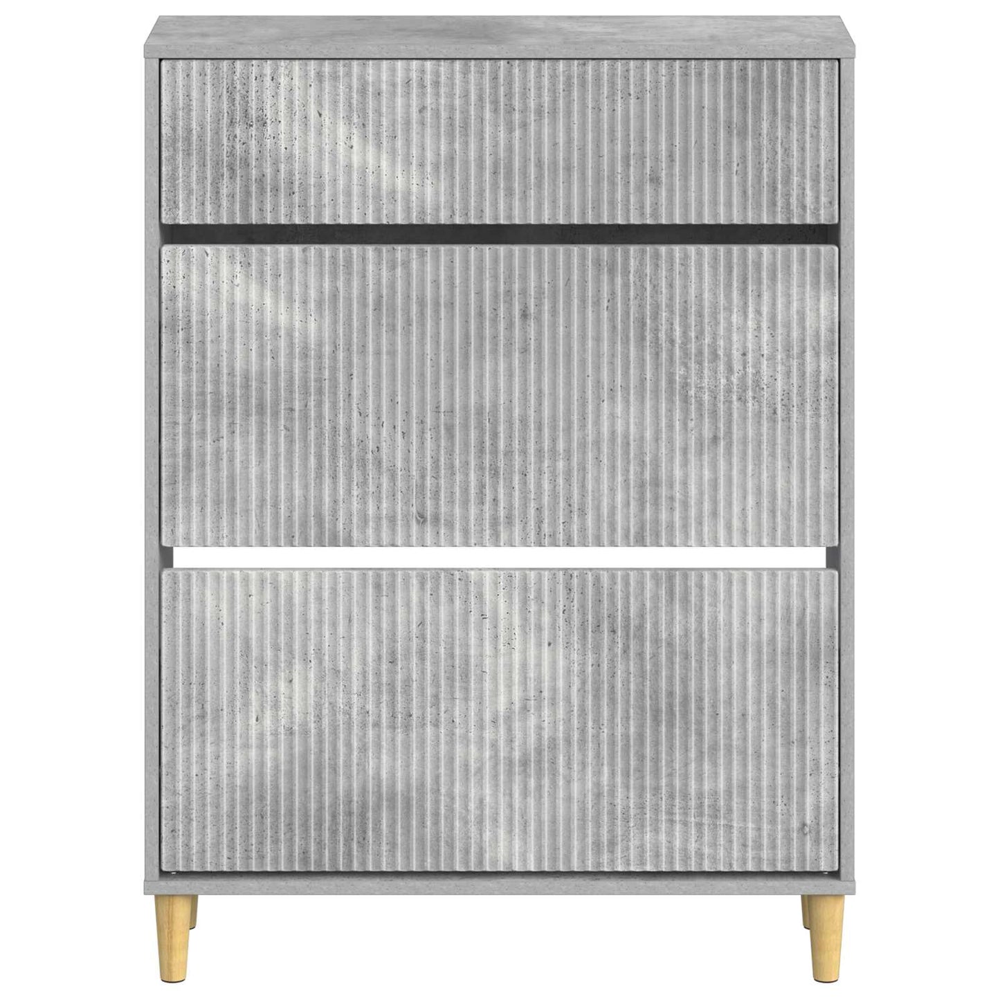 Cipőszekrény ARNHEM 78 x 24 x 103 cm Szerelt Fa Betonszürke