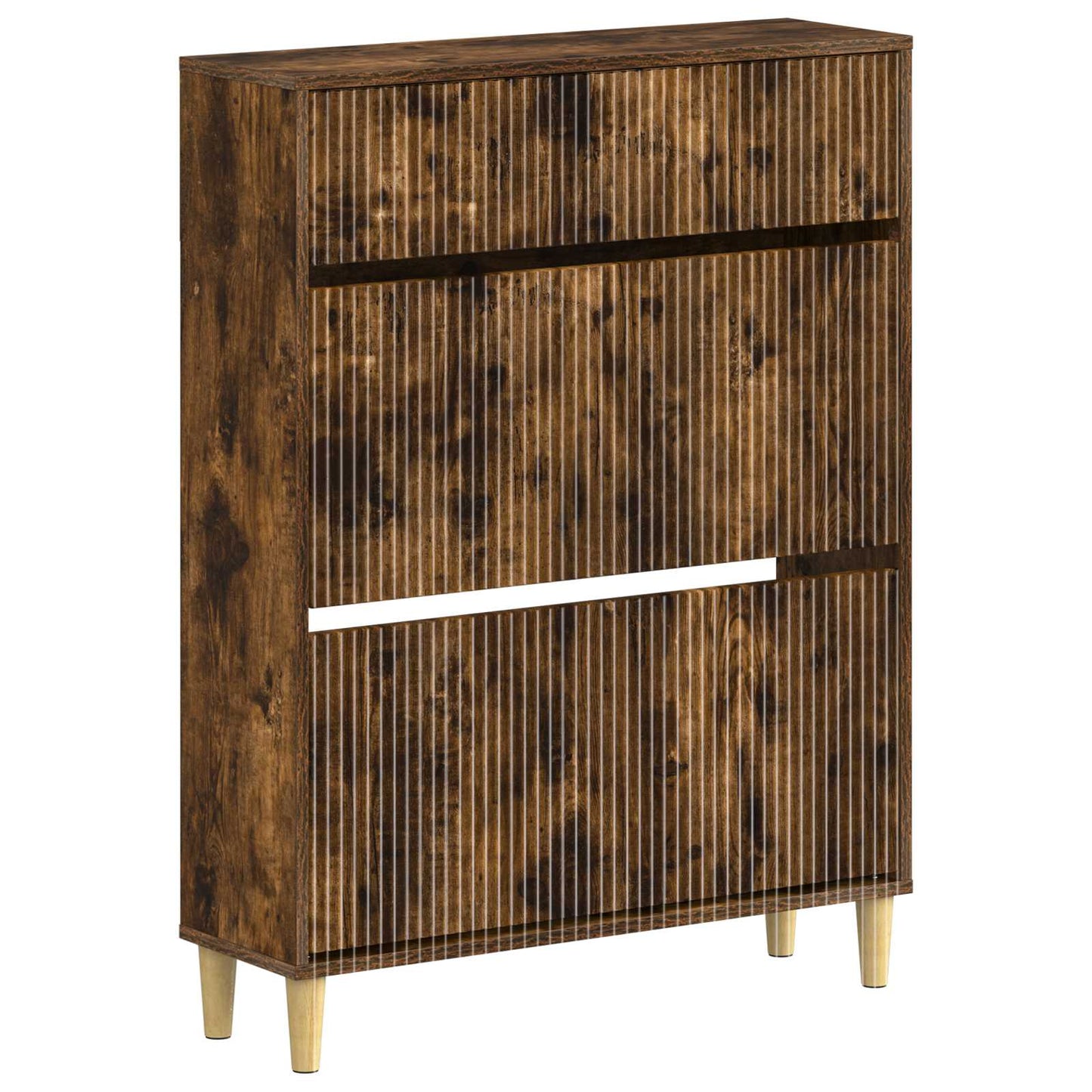 Cipőszekrény ARNHEM 78 x 24 x 103 cm Szerelt Fa Füstös Tölgy
