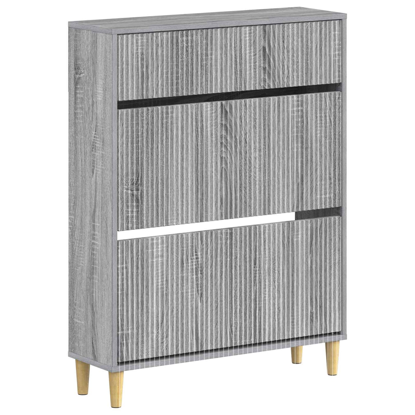 Cipőszekrény ARNHEM 78 x 24 x 103 cm Szerelt Fa Szürke Sonoma
