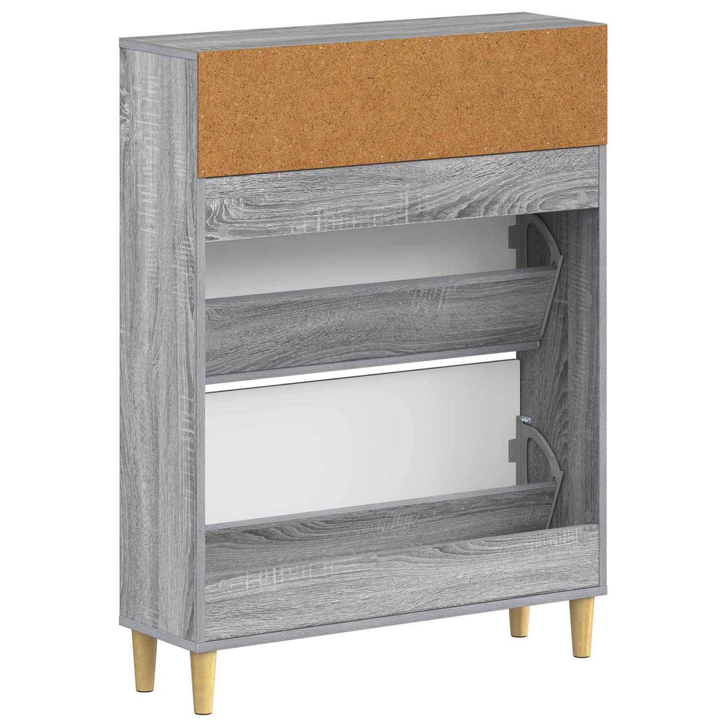 Cipőszekrény ARNHEM 78 x 24 x 103 cm Szerelt Fa Szürke Sonoma