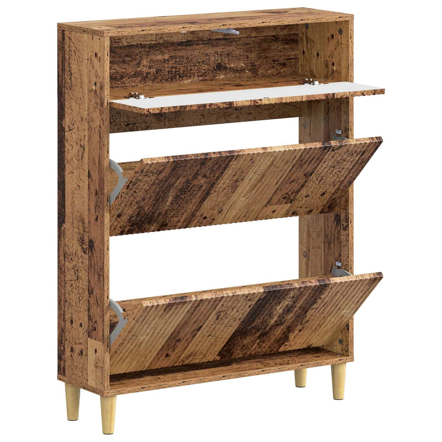 Cipőszekrény ARNHEM 78 x 24 x 103 cm Szerelt Fa Antik Fa