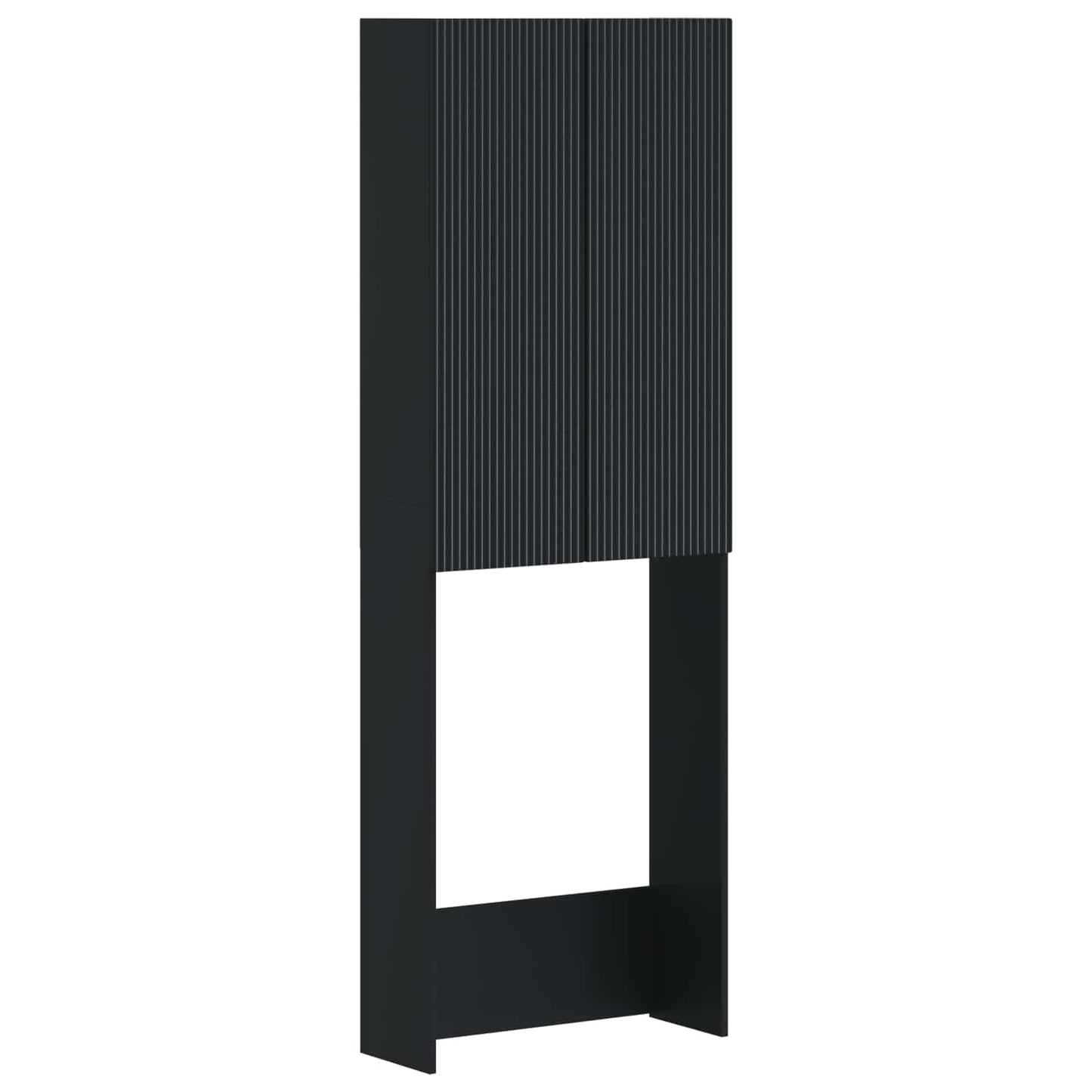 WC Szekrény ARNHEM Fekete 66 x 25,5 x 190 cm Szerelt Fa