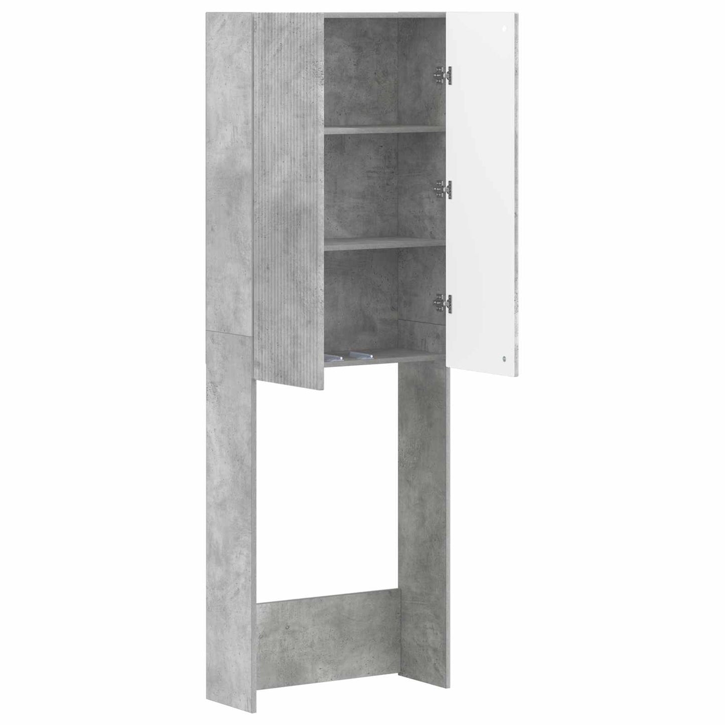 WC Szekrény ARNHEM Betonszürke 66 x 25,5 x 190 cm Szerelt Fa