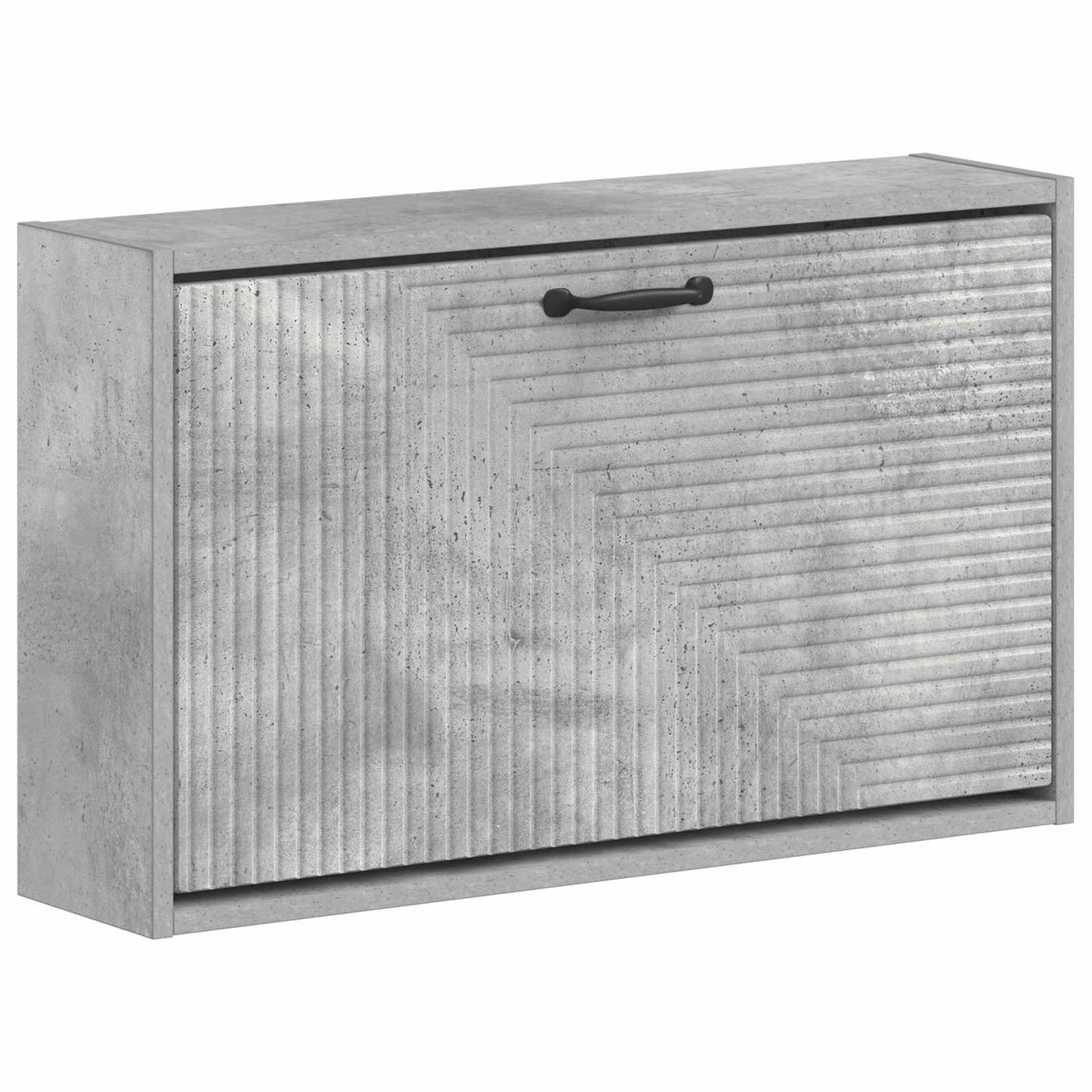 Fali Cipőtartó HAARLEM 71 x 17 x 43 cm Szerelt Fa Betonszürke