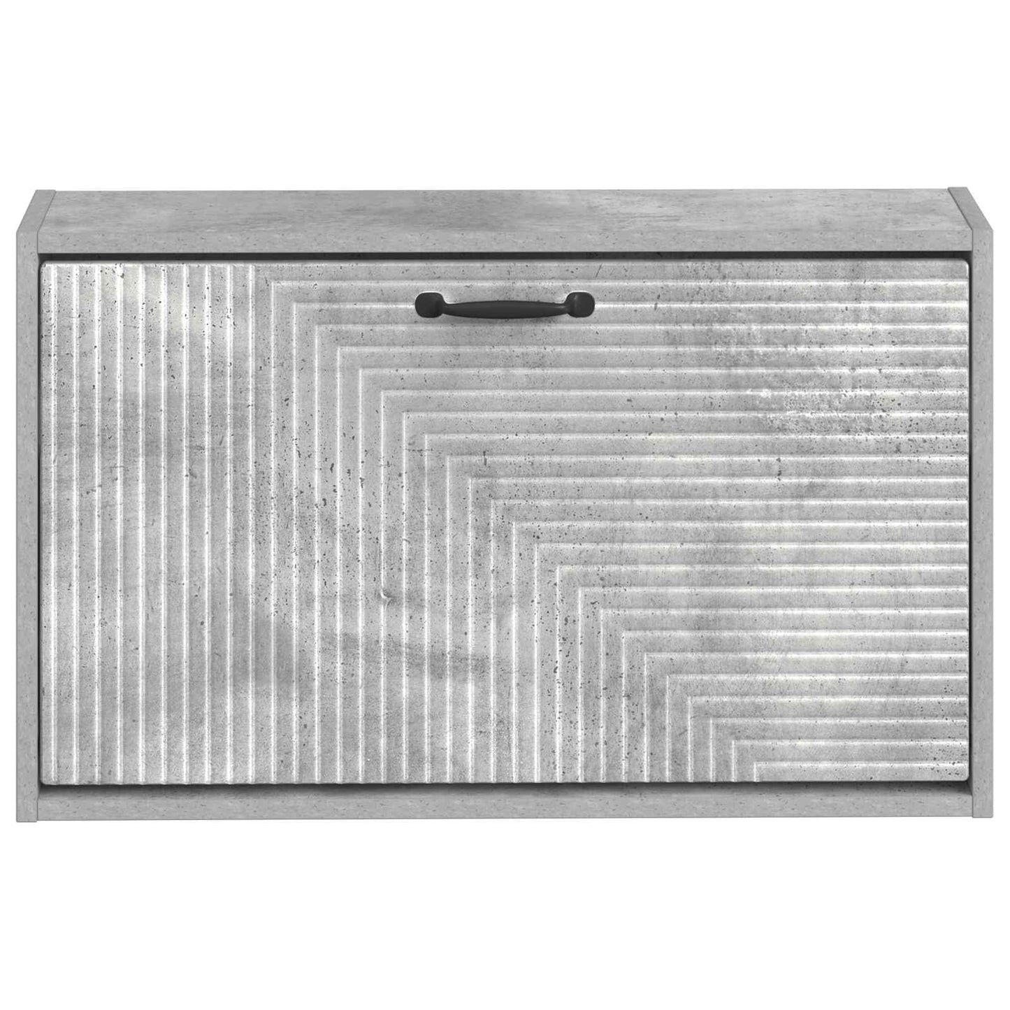 Fali Cipőtartó HAARLEM 71 x 17 x 43 cm Szerelt Fa Betonszürke