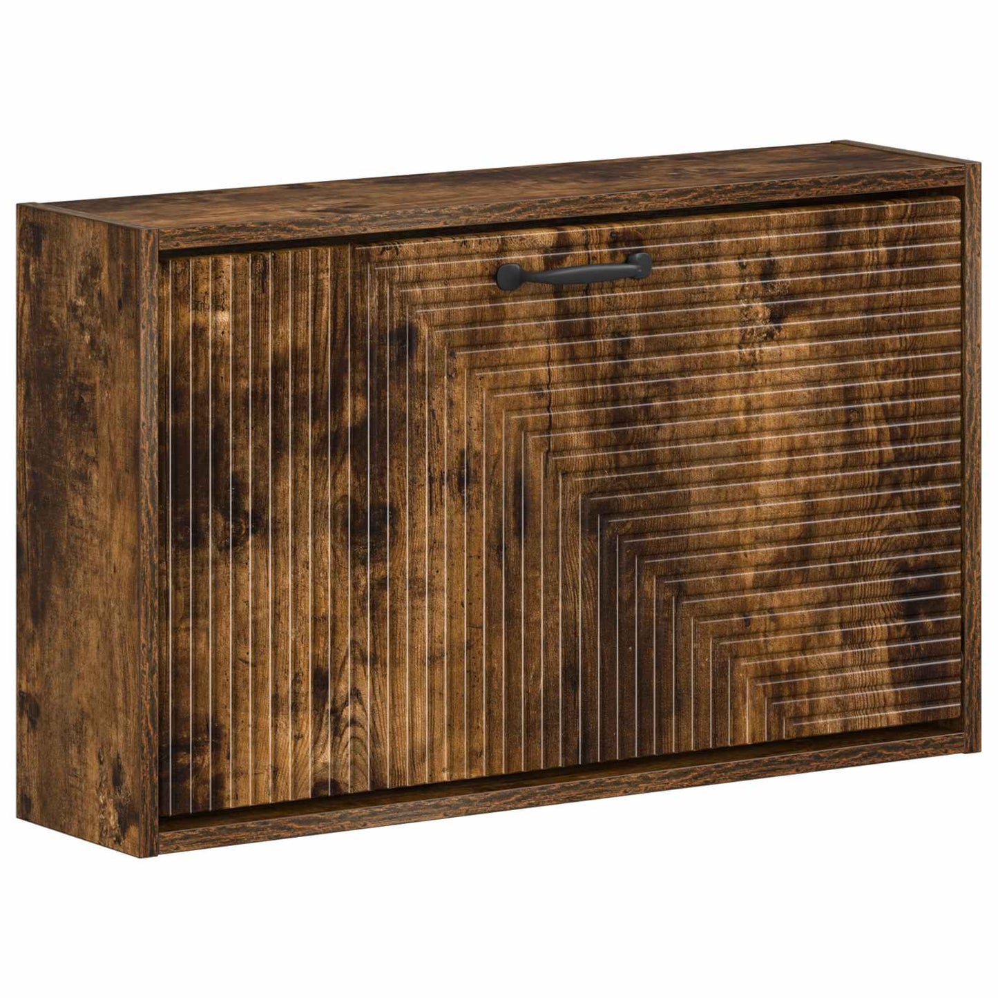 Fali Cipőtartó HAARLEM 71 x 17 x 43 cm Szerelt Fa Füstös Tölgy