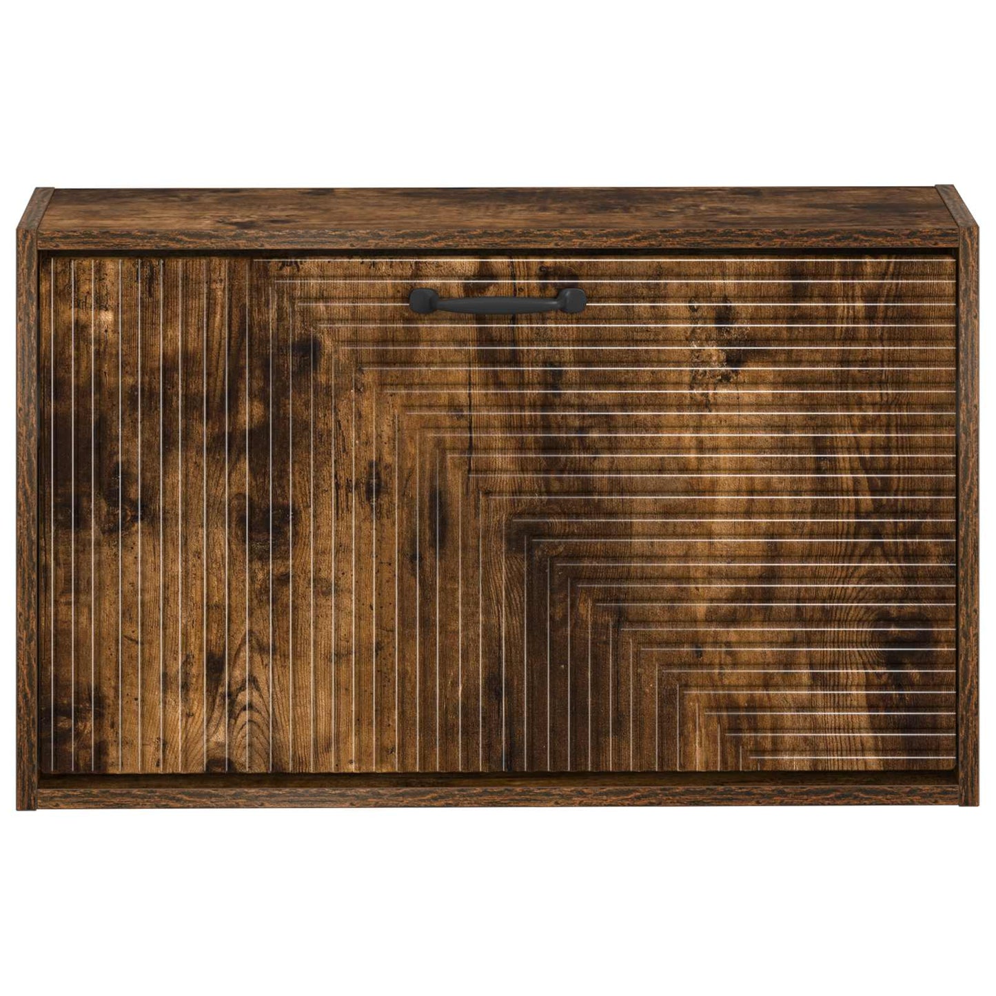 Fali Cipőtartó HAARLEM 71 x 17 x 43 cm Szerelt Fa Füstös Tölgy