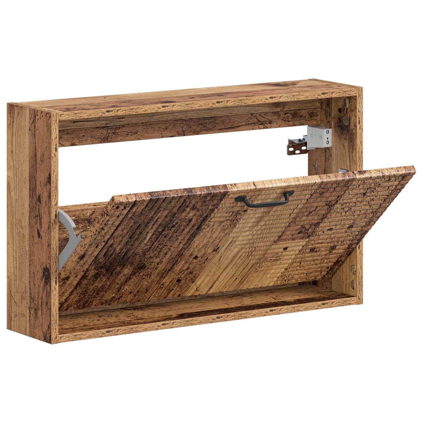 Fali Cipőtartó HAARLEM 71 x 17 x 43 cm Szerelt Fa Antik Fa