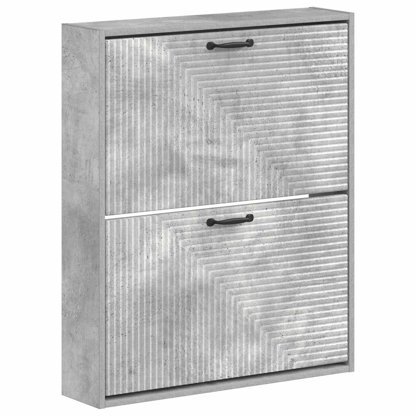 Fali Cipőtartó HAARLEM 71 x 17 x 86 cm Szerelt Fa Betonszürke
