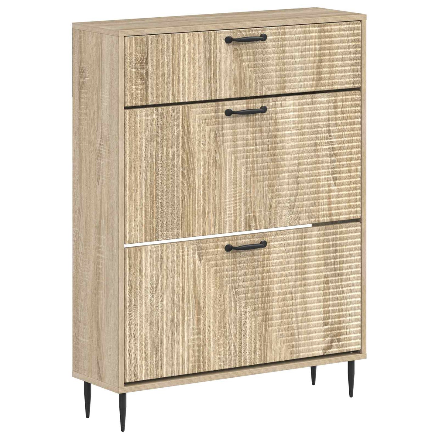 Cipőszekrény HAARLEM 78 x 24 x 103 cm Szerelt Fa Sonoma Tölgy