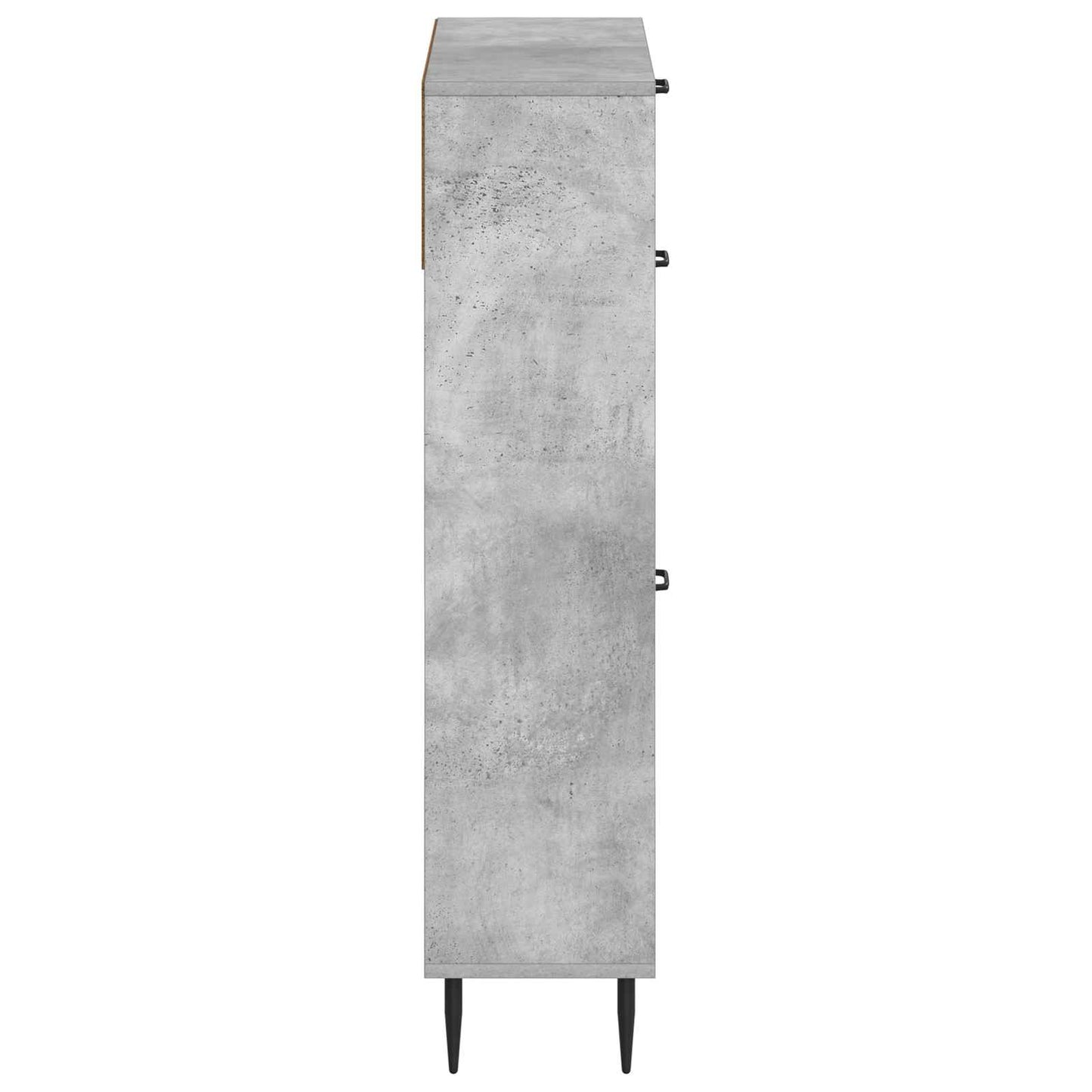 Cipőszekrény HAARLEM 78 x 24 x 103 cm Szerelt Fa Betonszürke