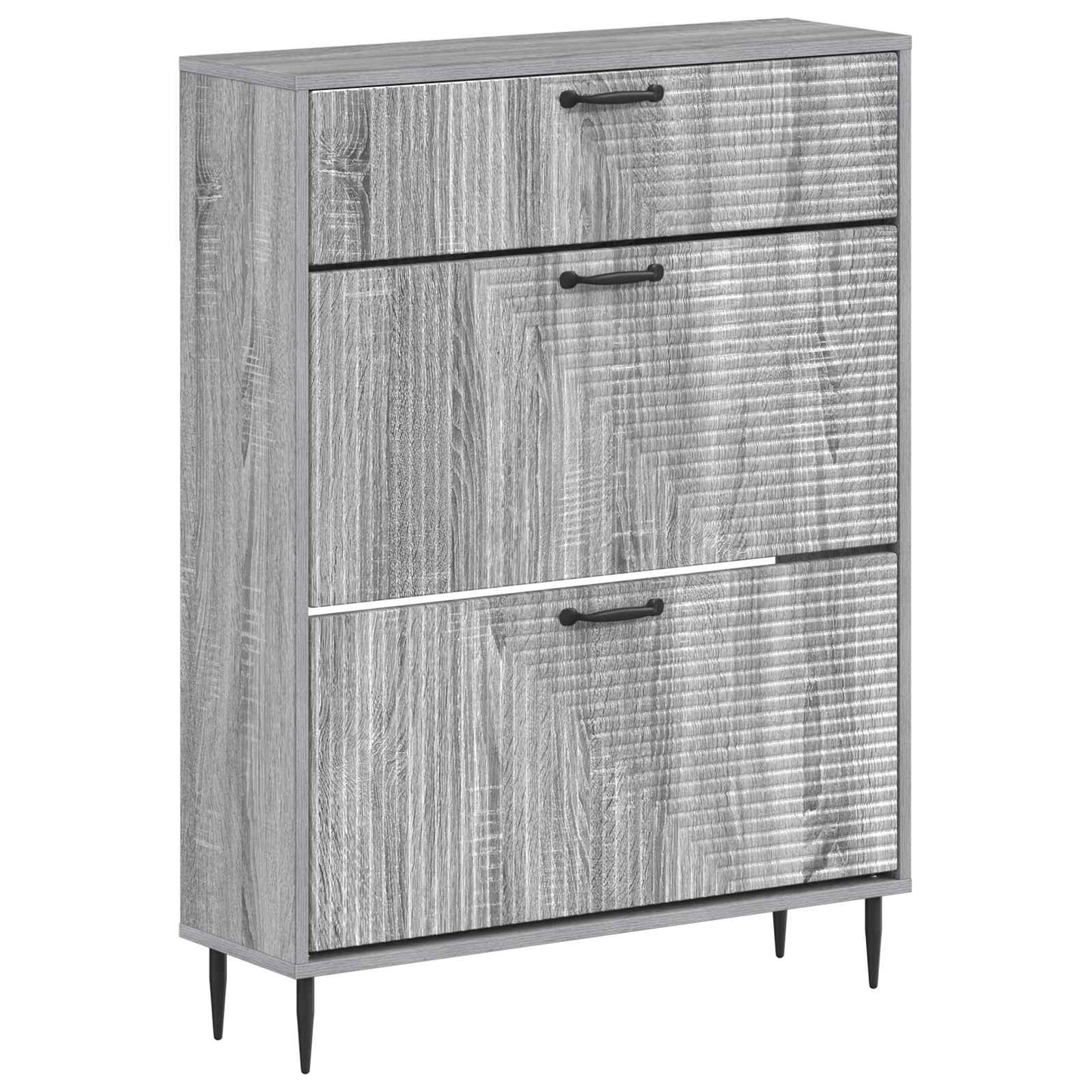 Cipőszekrény HAARLEM 78 x 24 x 103 cm Szerelt Fa Szürke Sonoma