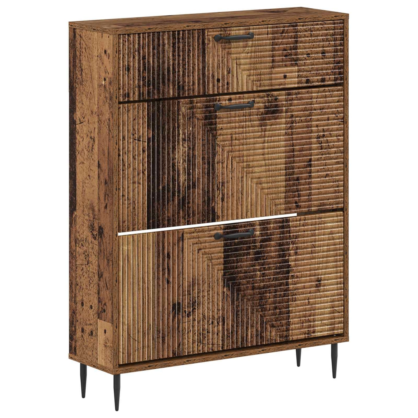 Cipőszekrény HAARLEM 78 x 24 x 103 cm Szerelt Fa Antik Fa