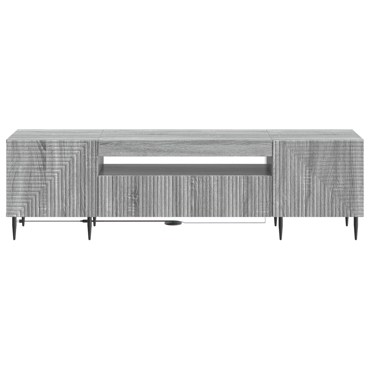 LED TV szekrény Szürke Sonoma Szerelt Fa