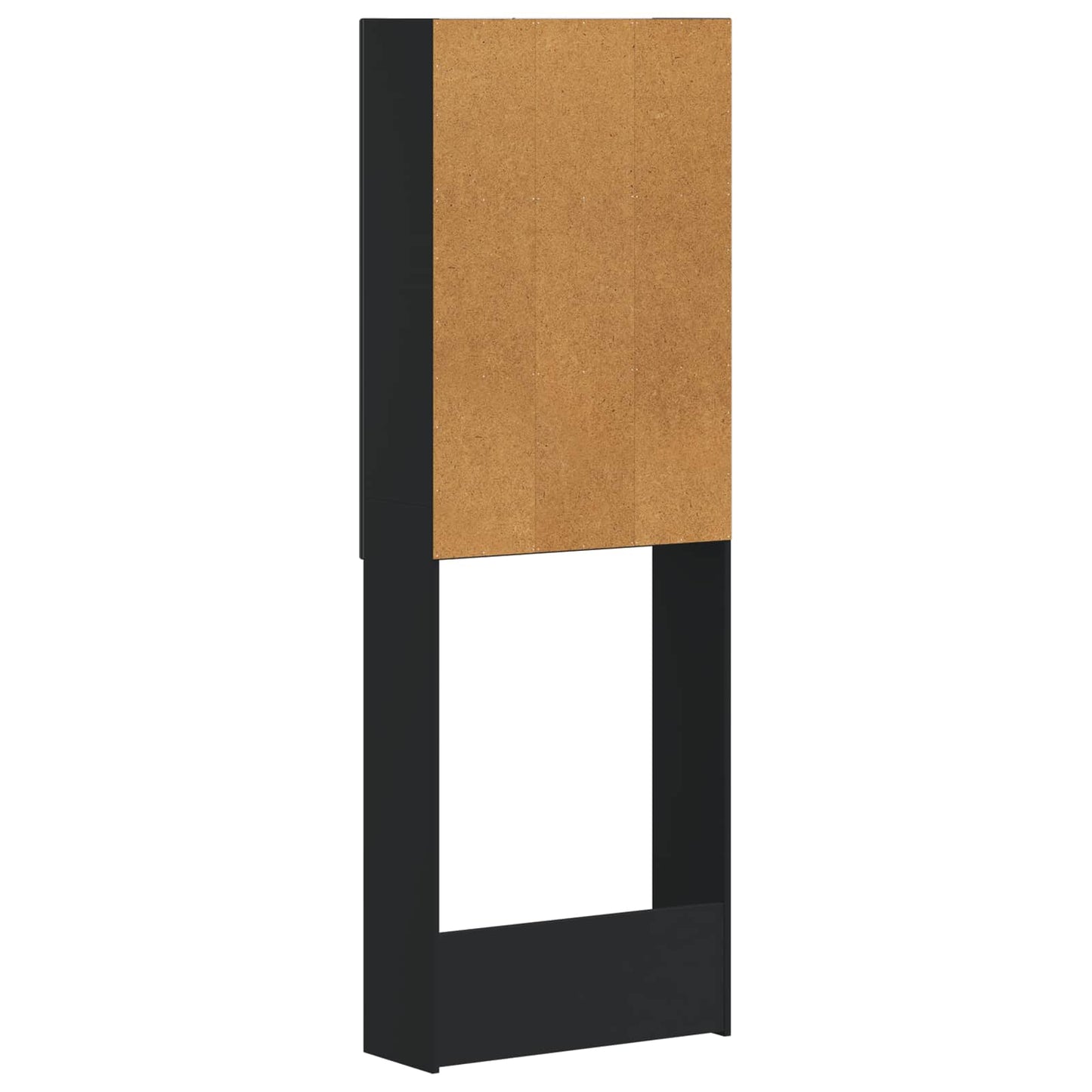 WC Szekrény HAARLEM Fekete 66 x 25,5 x 190 cm Szerelt Fa