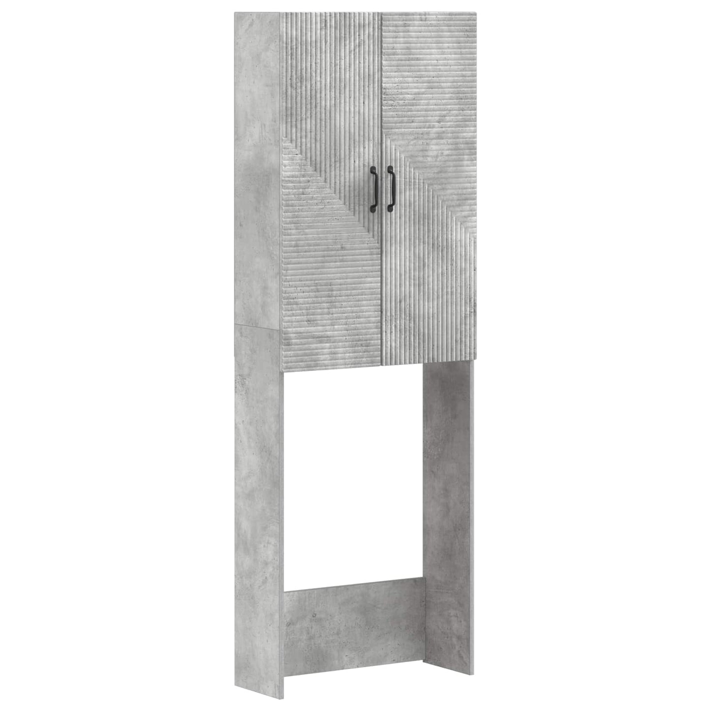 WC Szekrény HAARLEM Betonszürke 66 x 25,5 x 190 cm Szerelt Fa