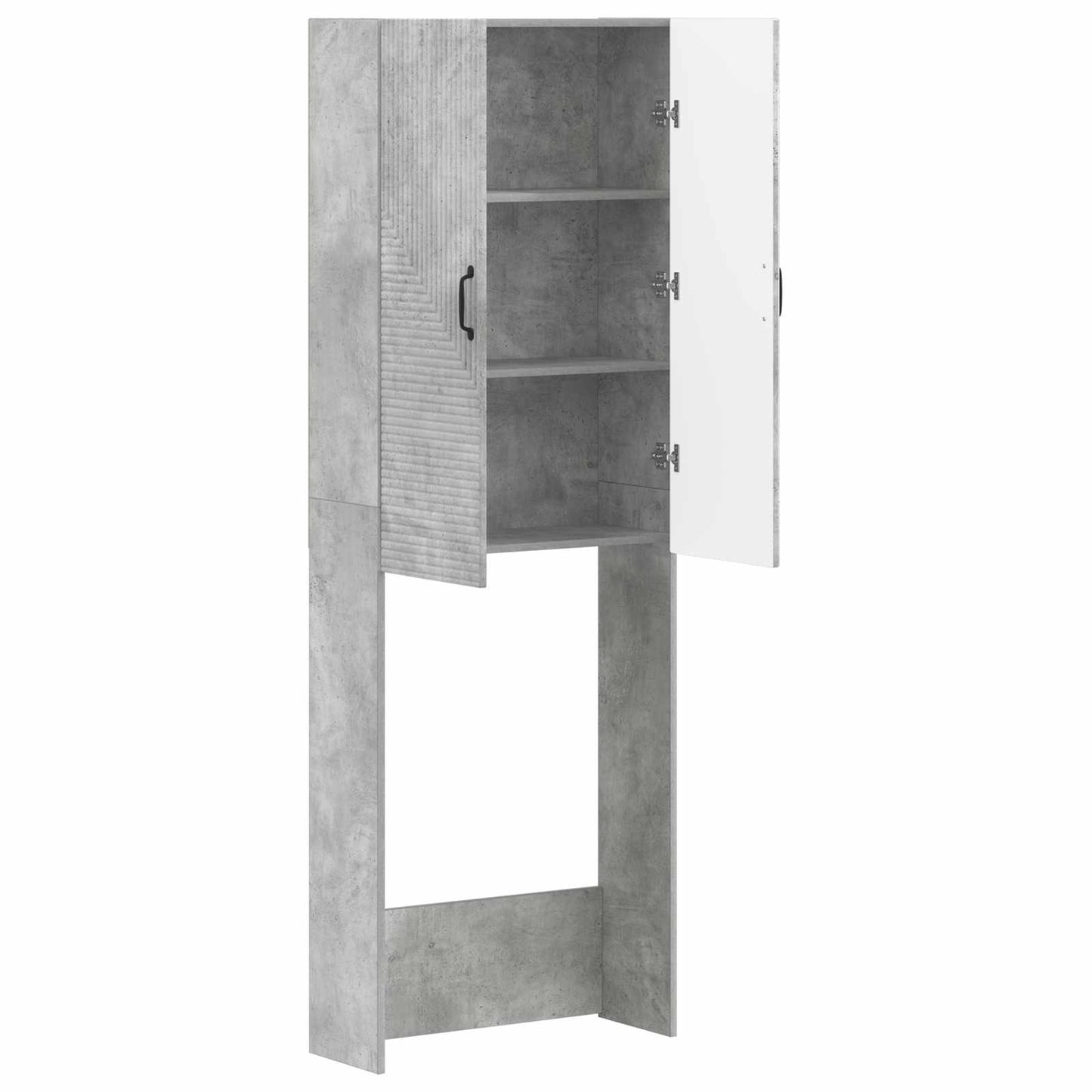 WC Szekrény HAARLEM Betonszürke 66 x 25,5 x 190 cm Szerelt Fa
