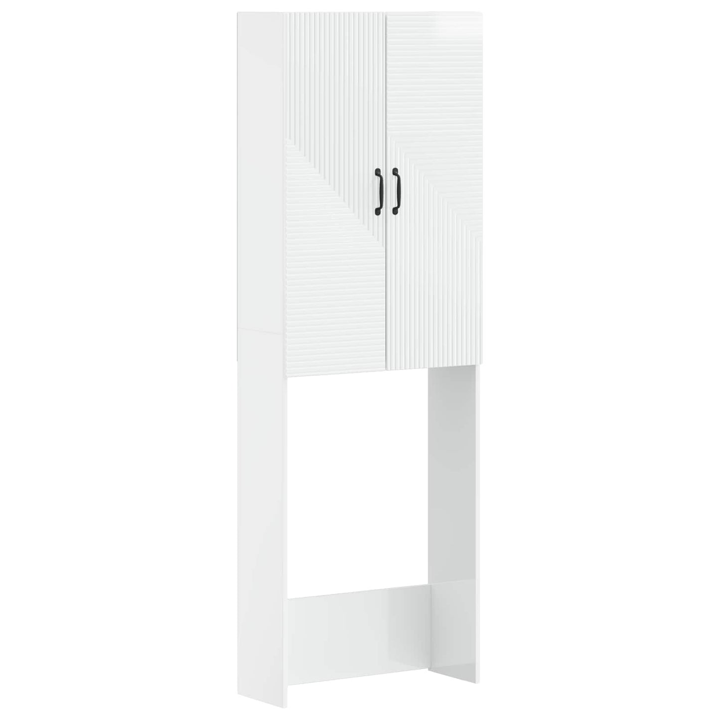 WC Szekrény HAARLEM Magasfényű Fehér 66 x 25,5 x 190 cm