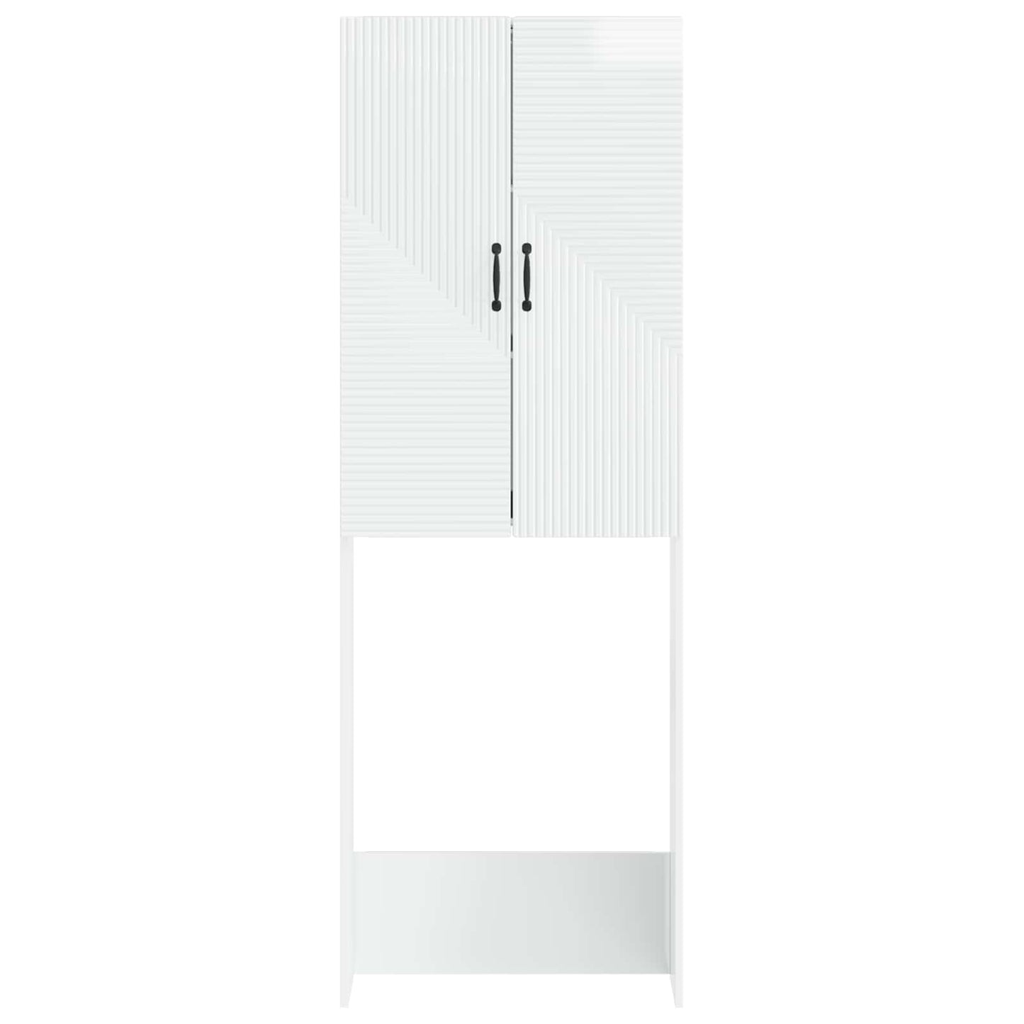 WC Szekrény HAARLEM Magasfényű Fehér 66 x 25,5 x 190 cm