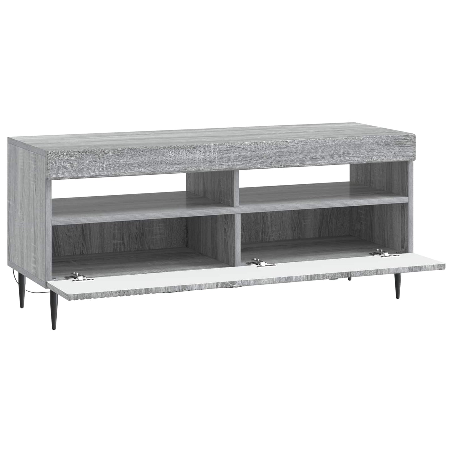 LED TV szekrény Szürke Sonoma Szerelt Fa