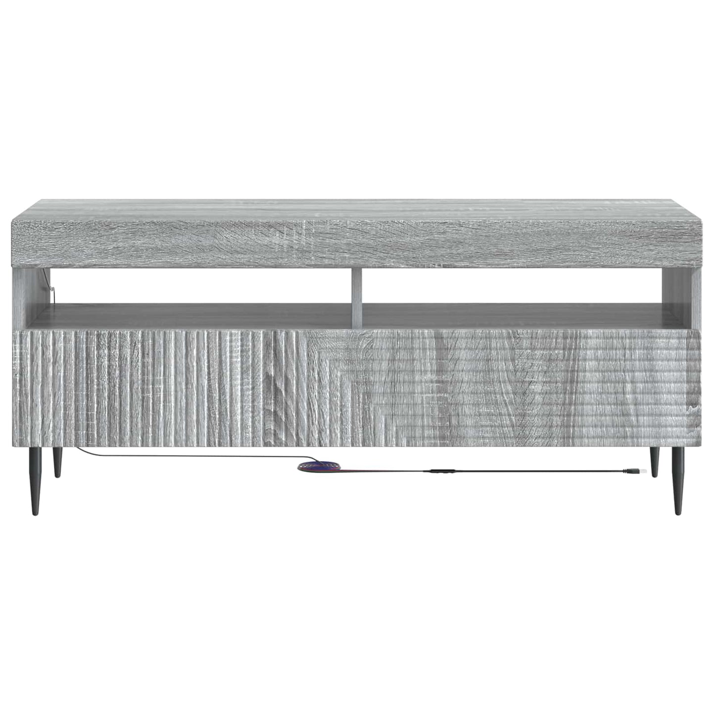 LED TV szekrény Szürke Sonoma Szerelt Fa